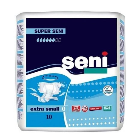 Подгузники для взрослых SUPER SENI AIR PLUS Extra Small,  10 шт.