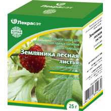 Чайный напиток ЛЕКРАСЭТ Земляники лист пачка 25г