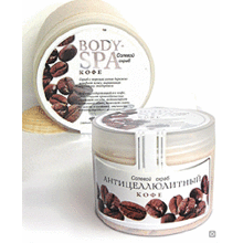 Скраб BODY-SPA соляной для тела кофе Антицеллюлитный 365г