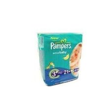 Подгузники PAMPERS Active baby Midi Plus (4-9кг), 21 шт.