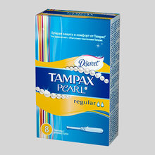 Тампоны гигиенические TAMPAX Discreet Pearl Regular с аппликатором, 8 шт.