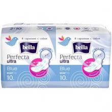 Прокладки гигиенические BELLA PERFECTA Blue Ultra, (10 + 10) шт.