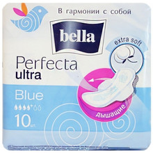 Прокладки гигиенические BELLA PERFECTA Blue Ultra,10 + 2 шт.