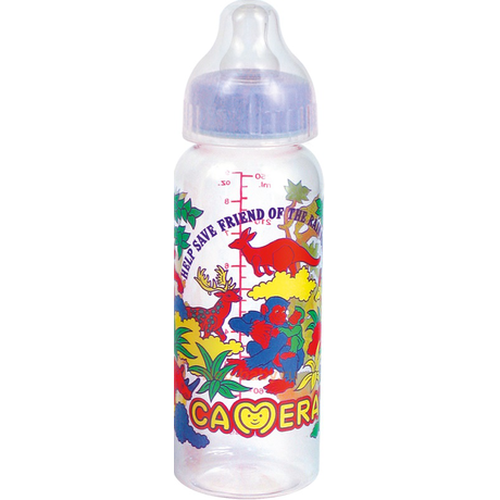 Бутылочка детская CAMERA 51149 многоцветный рисунок, 250 мл