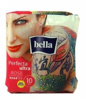 Прокладки гигиенические BELLA PERFECTA Rose ultra Tattoo, 10 шт.