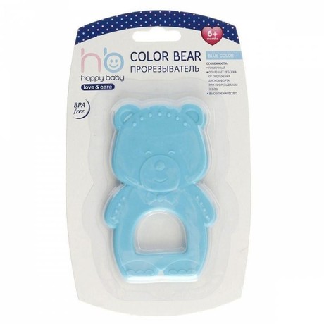 Прорезыватель для зубов HAPPY BABY Color Bear с 6 мес. (арт. 20005)