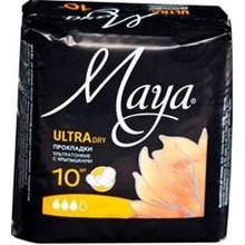 Прокладки гигиенические MAYA Ultra Dry, 10 шт.