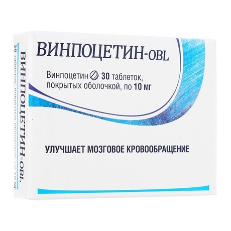 Винпоцетин-OBL таблетки 10 мг, 30 шт.