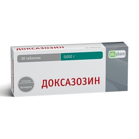 ДОКСАЗОЗИН-ФПО таблетки 2 мг, 30 шт.