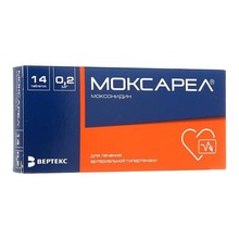 Моксарел таблетки 0,2 мг, 14 шт.