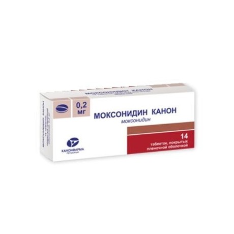 Моксонидин Канон таблетки 200 мкг, 14 шт.