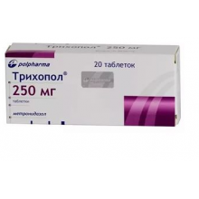 Трихопол таблетки 250 мг, 20 шт.