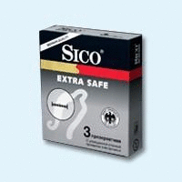 Презерватив SICO, 3 шт.  Extra Safe (утолщенная стенка)