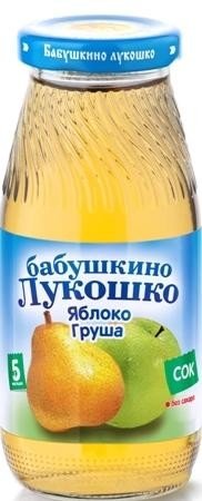 Сок БАБУШКИНО ЛУКОШКО яблоко/груша (с 5 мес.) 200мл