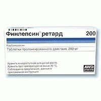 Финлепсин ретард таблетки пролонгированного действия 200 мг, 50 шт.