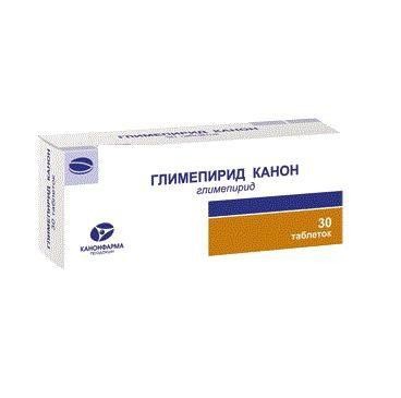 Глимепирид Канон таблетки 2 мг, 30 шт.