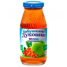Сок Бабушкино Лукошко яблоко-шиповник осветленный с 5 месяцев, 200г 