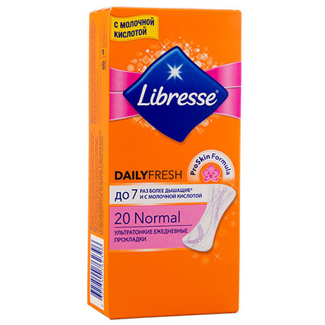 Прокладки гигиенические LIBRESSE Daily Fresh Normal, 20 шт.