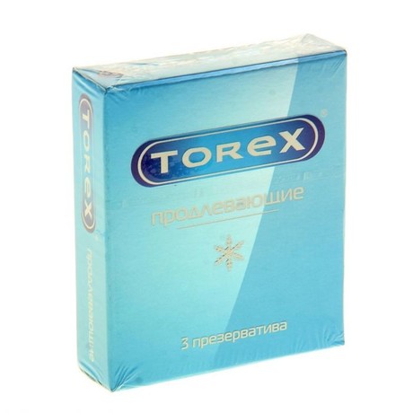 Презерватив TOREX продлевающие гладкие, 3 шт.