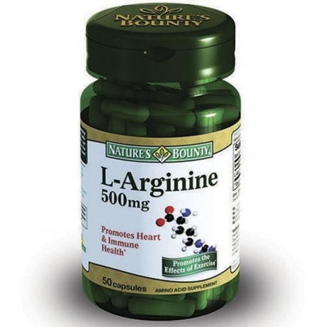 Нэйчес Баунти (Natures Bounty) L-Аргинин капсулы 500 мг, 50 шт.