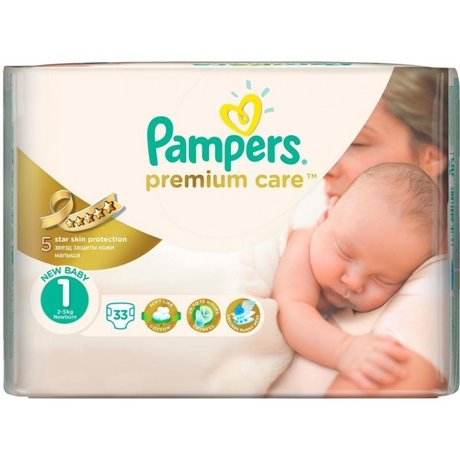 Подгузники PAMPERS Premium Care Newborn (2-5кг),  22  шт.