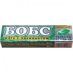 Леденцы БОБС мята-эвкалипт 30г,12 шт.