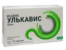Улькавис таблетки 120 мг, 112 шт.