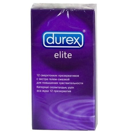 Презерватив DUREX Elite (ультратонкие со смазкой), 12 шт.