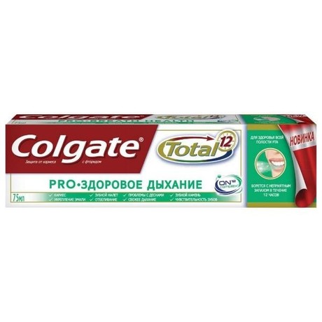Зубная паста COLGATE Total 12 Pro Здоровое дыхание 75мл
