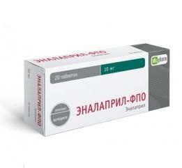 Эналаприл-ФПО таблетки 10 мг, 20 шт.