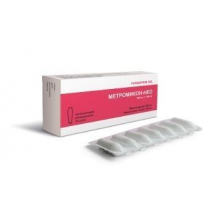 Метромикон-Нео суппозитории вагинальные 500 мг+100 мг, 14 шт.