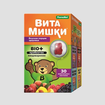 Витамишки Bio+ пребиотик пастилки жевательные, 30 шт.