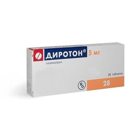 Диротон таблетки 5 мг, 28 шт.