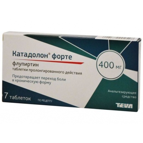 Катадолон форте таблетки пролонгированного действия 400 мг, 7 шт.