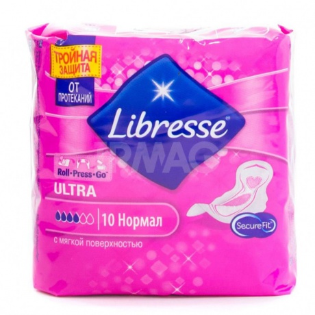 Прокладки гигиенические LIBRESSE Normal Ultra, 10 шт.