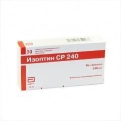 Изоптин SR 240 таблетки ретард 240 мг, 30 шт. (15х2)