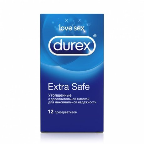 Презерватив DUREX Extra Safe (более плотные), 12 шт.