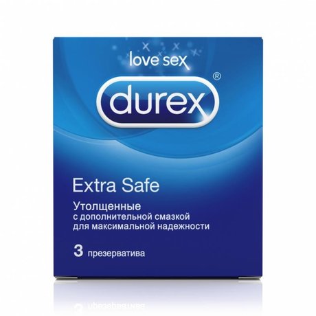 Презерватив DUREX Extra Safe (более плотные), 3 шт.