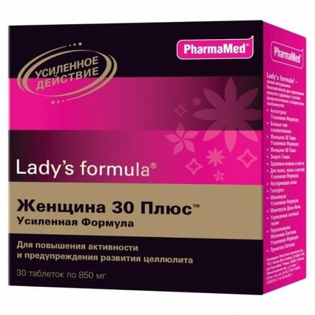 Фарма-Мед Ледис формула Женщина 30 Плюс таблетки, 30 шт. (усиленная формула)