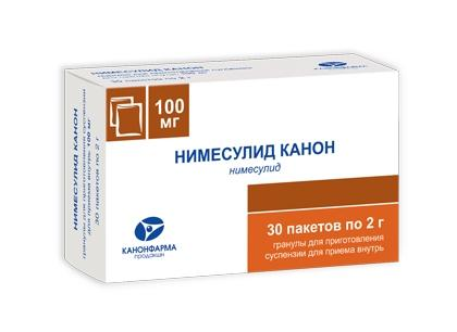 Нимесулид Канон гранулы для приготовления суспензии для приема внутрь 100 мг, 30 шт