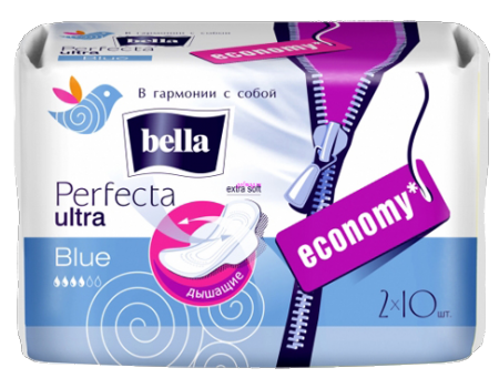 Прокладки гигиенические BELLA Perfecta Blue Ultra Extra Soft, 20 шт.