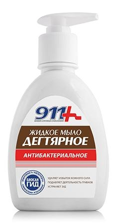 911 Дегтярное мыло с антибактериальным эффектом 250мл
