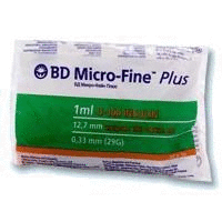 Шприц инсулиновый Micro-Fine + с иглой 1мл U-100 29G 0,33х12,7мм, 10 шт.