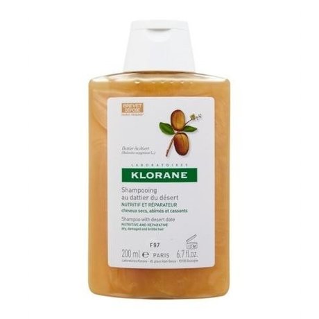 Шампунь KLORANE с маслом финика питатательный для сухих и ломких волос, 200мл