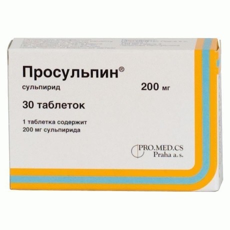 Просульпин таблетки 200 мг, 30 шт.