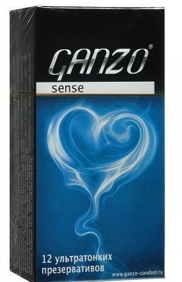 Презерватив GANZO Sense, 12 шт.  (ультратонкие)