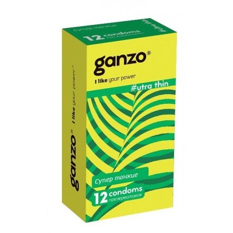 Презерватив GANZO Ultra thin, 12 шт. (супер тонкие)