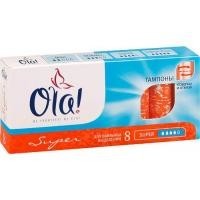 Тампоны гигиенические OLA TAMPONS Super, 8 шт.