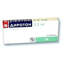 Диротон таблетки 2,5 мг, 14 шт.