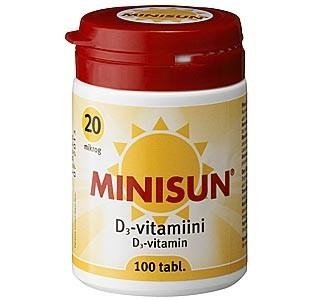 Минисан Витамин Д3 таблетки 10 мкг 100 шт.